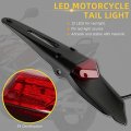 Rich Choices Rear Fender Mount Red Led Tail Light Brake Lamp Turn Signals License Plate For Custom Off-road Motorcycle Dirt