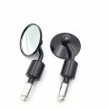 Semt- Motorcycle Black A Set Cnc Rear View Handle Bar End Round Mirrors 7 8 Compatible With Aprilia Tuono Mana Dorsoduro Shiver