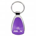 Au-tomotive Gold Teardrop Key Chain For Acura Rlx Purple