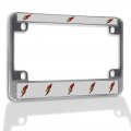 Fastasticdeals Metal Insert Bike License Plate Frame Animal Bird Cardinal Mascot Weatherproof Motorcycle Accessories Chrome 4 