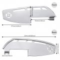Kemimoto Motorcycle Rider Footboard Heel Guard For Road Glide King Electra Street Ultra Limited Flhtk Flstf Tri Chrome
