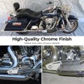 Kemimoto Motorcycle Rider Footboard Heel Guard For Road Glide King Electra Street Ultra Limited Flhtk Flstf Tri Chrome