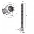 Uxcell 8-32x1-3 4 Hex Socket Head Cap Screw Bolts 304 Stainless Steel Polished 25pcs
