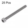 Uxcell 8-32x1-3 4 Hex Socket Head Cap Screw Bolts 304 Stainless Steel Polished 25pcs