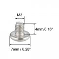 Uxcell Machine Screws M3x4mm Phillips Screw 304 Stainless Steel Fasteners Bolts 30pcs