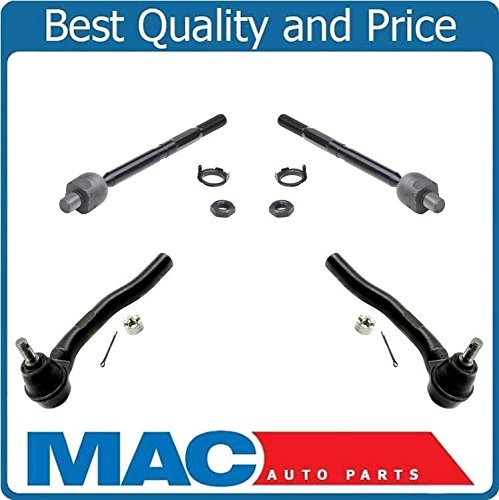 09-14 Fit Front Inner Outer Tie Rod Ends Driver And Passenger Side 4pc
