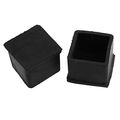 Fly Shop Square Rubber Covers Furniture Protectors 1 Inch X Black 10pcs 