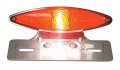 Midusa 11220 Cat Eye Tail Light With Aluminum License Plate Bracket 