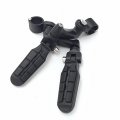 Smt-black Adjustable Highway Peg Mounting Kit With Footpeg Foot Rest Compatible V-star Roadstar Suzuki Boulevard Equipped 1