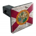 Rustic Florida State Flag Distressed Usa Tow Trailer Hitch Cover Plug Insert