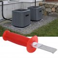 Hohxfyp Air Conditioner Fin Comb Stainless Steel Threaded Design Ac Condenser No Slip For Cleaning Repair Equipment