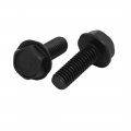 Uxcell 4 Pcs Metallic M6x17mm Left Hand Thread Screw Black For Cutting Machine