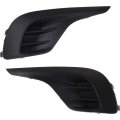 Fog Light Cover Pair For Toyota Highlander 2011 2012 2013 Driver And Passenger Side Grille Bezel Textured Black To1038153 