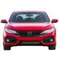 Ikon Motorsports Front Bumper Lip For 2017-2021 Honda Civic Hatchback Si Coupe Sedan 10th Gen Tr Style Unpainted Pu Air Dam