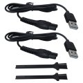 2 Pack 5v Charger Cord For Phillips Oneblade 360 Face Series 2400 X3001 90 2600 X3052 91 3600 S3243 3900 S3341 7200 S7887 3000 