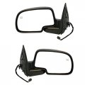 Partomotive For 99-02 Chevy Silverado Sierra Pickup Truck Power Heated Black Mirror Pair Set 