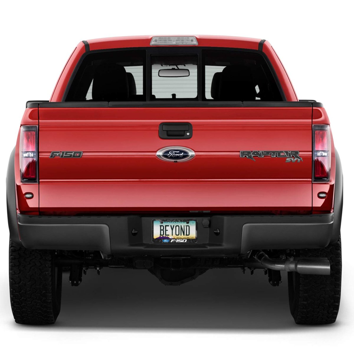 Ford F-150 Real Black Forged Composite Carbon Fiber License Plate Frame
