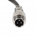 Uxcell Gx12 3 Pin Male Female Head Aviation Socket Connector Electrical Cable 2m