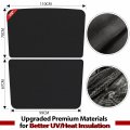 1pz Yas-7vh Roof Sunshade Replacement For Tesla Model Y Accessories 2020-2023 Visor Sunroof Reflector 2pcs Reflective Covers