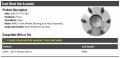 Front Wheel Hub And Bearing Assembly Compatible With 2005-2015 Nissan Xterra Rwd Excludes 4wd