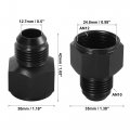 X Autohaux 2pcs Car Female An12 12an To Male An10 10an Flare Hose Reducer Fuel Line Fitting Adapter Oil Cooler Bulkhead