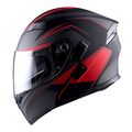 Motorcycle Modular Full Face Helmet Hb89 Arrow Red Flip Up Dual Visor Sun Shield Dot Certified Sporty Aerodynamic Thermoplastic 
