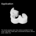 Uxcell Double Gripping Nylon Hose Clamps 20pcs 3 8-4 3mm Adjustable Snap Grip Plastic Clamp For Fuel Line Hoses Plumbing