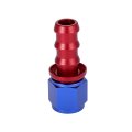10an Straight Push Lock Hose Fitting Barb End Adapter Fuel Oil Line Red Blue 