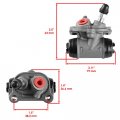 Caltric Front Left Right Wheel Brake Cylinder Compatible With Honda Recon 250 Trx250tm 2002-2009 2011-2023