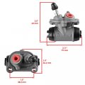Caltric Front Left Right Wheel Brake Cylinder Compatible With Honda Recon 250 Trx250tm 2002-2009 2011-2023