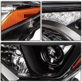 Headlight Assembly For Toyota Rav4 2016 2018 Driver Side Black Housing Amber Reflector Oe 81170 0r080