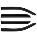 Side Window Deflectors Rain Guards For 2009 2014 Ford F-150 4 Piece Set With Smoked Tint And 3m Adhesive Tape 