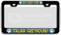 Eat Sleep Love Italian Greyhound Dogs 3d Metal License Plate Frame For Auto Suv And Truck Universal Fit Tag Holder 12 X 6 In 