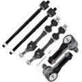Premium Suspension Set Of 6 Front Inner Tie Rod End Outer Sway Bar Link Compatible Fit Ford For F-150 2004 2005 