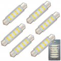 Wiseshine 43mm 44mm 578 Festoon Led Bulbs 211-2 212-2 Natural White 4500k Led Car Bulb 6413 6451 6429 Dc 24v For Truck Interior