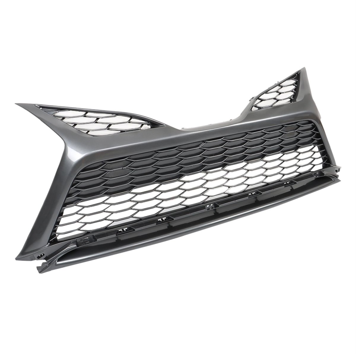 Gray Front Bumper Lower Grill Honeycomb Mesh Grille Without Sensor Holes For 2021 2022 Camry Se Xse Sedan 4 Door