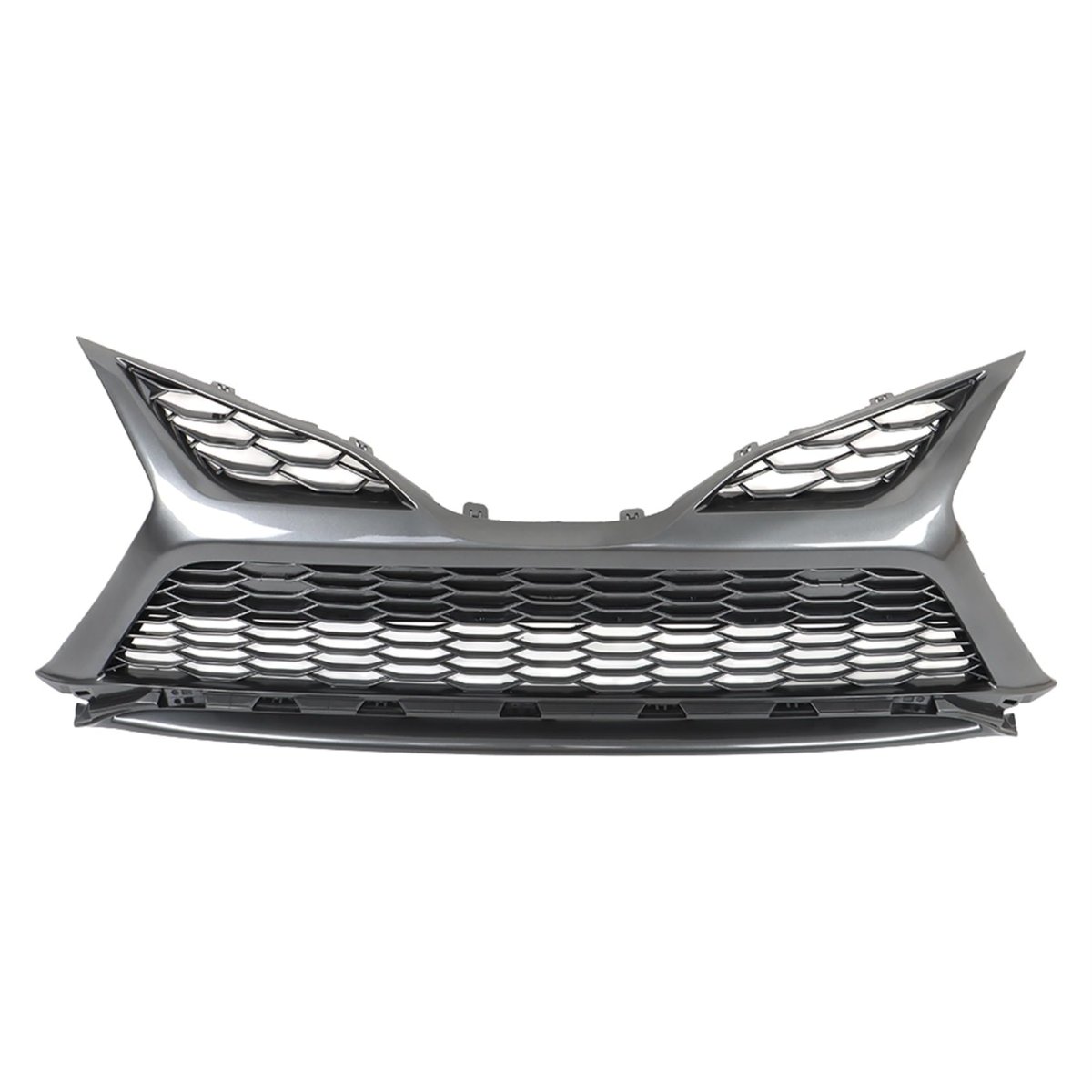 Gray Front Bumper Lower Grill Honeycomb Mesh Grille Without Sensor Holes For 2021 2022 Camry Se Xse Sedan 4 Door