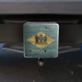 Rustic Delaware State Flag Distressed Usa Tow Trailer Hitch Cover Plug Insert