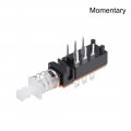Uxcella Momentary Push Button Switch Dpdt 2 Pole 6 Pin 1 Position 2pcs