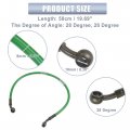 X Autohaux 50cm 19 69 Length 10mm Id Motorcycle Hydraulic Brake Line Oil Hose Pipe 28a Stainless Steel Braided Cable For Atv