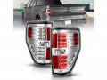 Amerilite Chrome Led Replacement Brake Tail Lights Set For 09-14 Ford F-150 Passenger And Driver Side