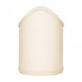 Upgradelights Larger Scalloped Wall Sconce Shield Clip On Lamp Shade Beige Linen 