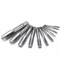 Kdafa Hand Taps 2pcs M3-m20 High Speed Hss Straight Thread Screw Metric Tap M12