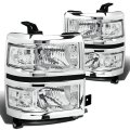 Auto Dynasty Halogen Model Factory Style Headlight Lamps Assembly And Tool Kits Compatible With Chevy Silverado 1500 14-15