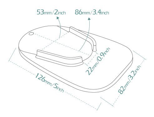 Motorcycle Kickstand Pad Plate Support Accessory Anti Sinking For Soft Ground Grass And Hot Pavement Universal Fit 3 In X 5