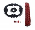 2005-2008 Fits Honda 400ex Trx400ex 520-94 Red Non O Ring Chain Sprocket Black 13 39