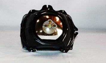 Left Headlight Assembly For 1990 To 1995 Toyota 4 Runner Driver Side Halogen Lamp Part Number 22-1014 Black Finish With Clear