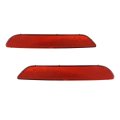 Rear Reflectors For Volkswagen Taos 2022 2023 Driver And Passenger Side Pair Red Plastic Lens Capa Certified Vw1184116 