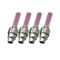 Pack Of 4 Bike Lights Led Flash Wheel Tire Valve Cap Car Lamp For Motorcycle Bicycle Pink 