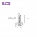Uxcell M3x8mm Flat Round Head Phillips Screws 10pcs 304 Stainless Steel Drive Machine Full Thread Bright Finish Furniture